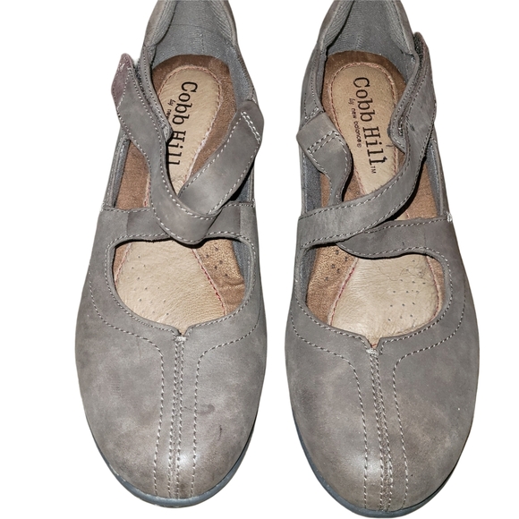 Cobb Hill Light Brown Leather Avery Mary Jane Cross Strap Shoes 7.5M - Picture 1 of 4